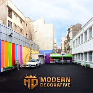 رنگ آمیزی و نقاشی ساختمان مدرسه